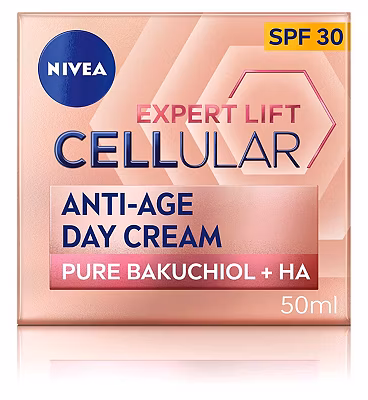 nivea cellular expert lift pure bakuchiol + ha anti age day cream spf30 50ml