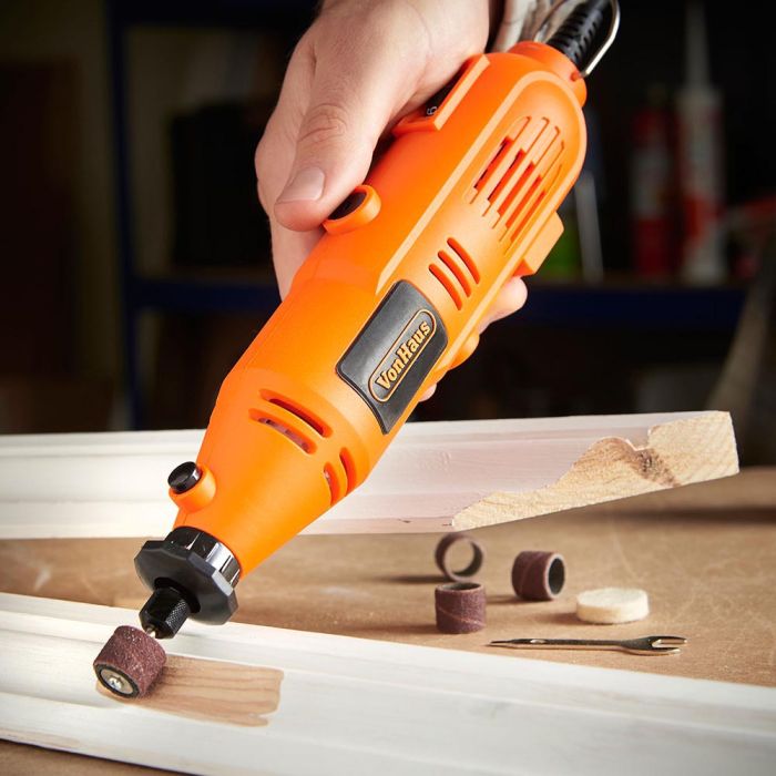 rotary tool (135w) with 43pc accessory kit
